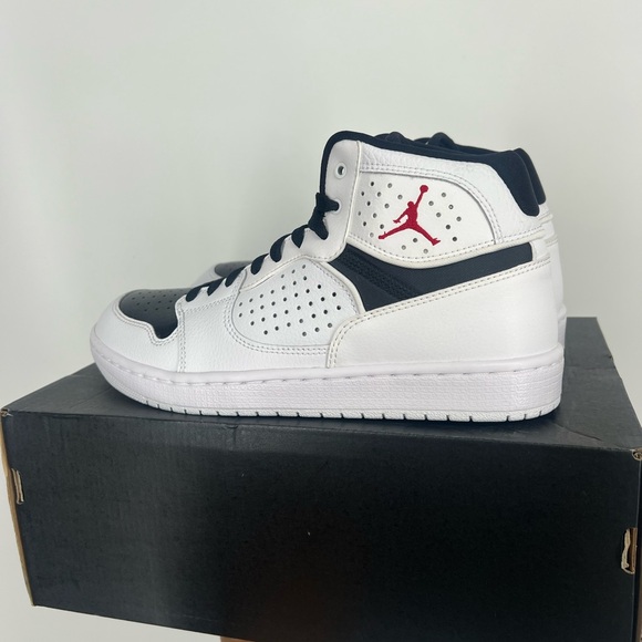 Nike Air Jordan Access White Black Shoes Size 7 - Picture 3 of 5